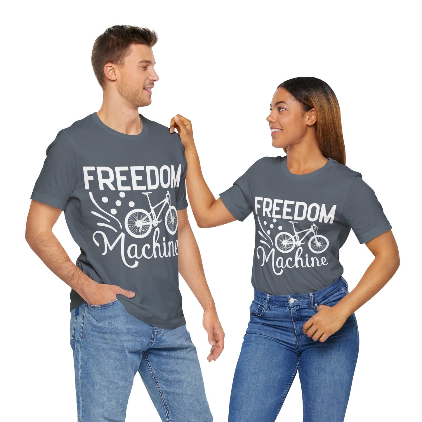 Unisex Jersey Short Sleeve Tee - Freedom machine (bike)