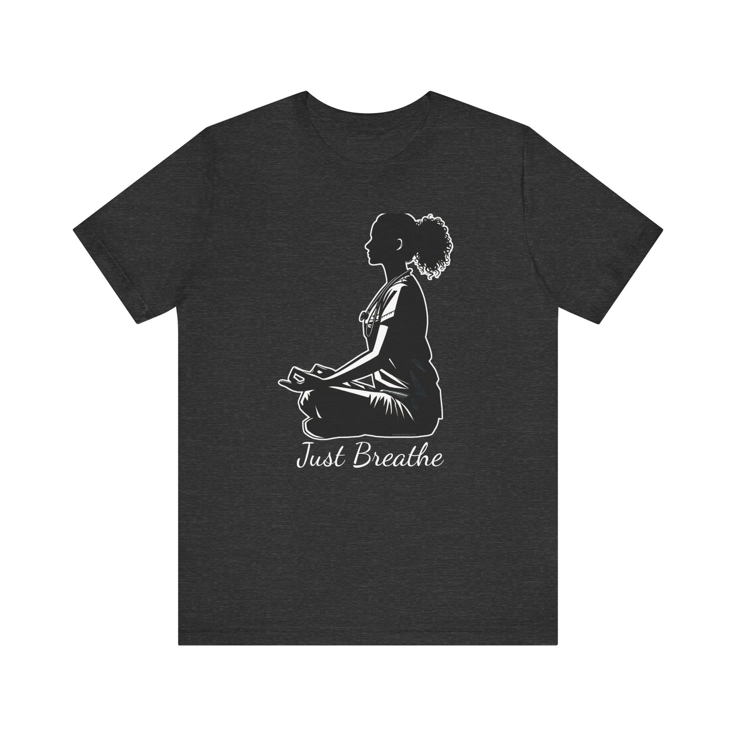 Just Breathe Nurse yoga pose 4 - Unisex Jersey Short Sleeve Tee