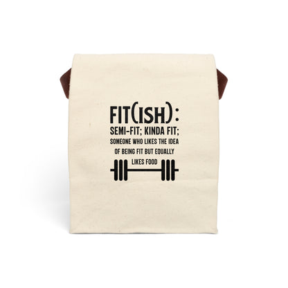 Canvas Lunch Bag With Strap - Humor Fit(ish)