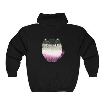 Asexual -  Heavy Blend™ Full Zip Hooded Sweatshirt