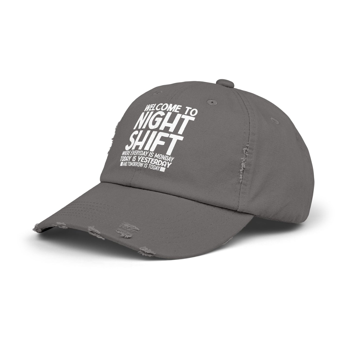 Welcome to night shift - Unisex Distressed Cap - Nurse