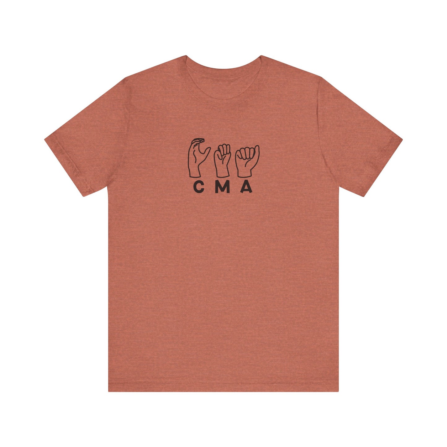 Sign Language "CMA" - Unisex Jersey Short Sleeve Tee - Medical Assistant