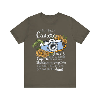 Life is like a Camera  - Jersey Short Sleeve Tee | 1