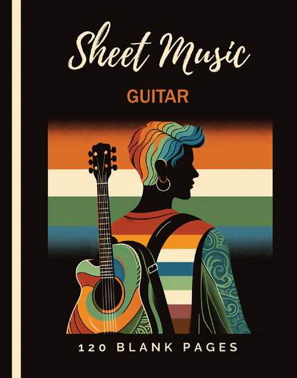 Sheet Music Notebook: Guitar