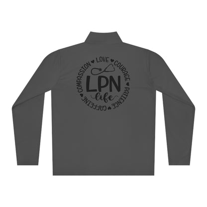 LPN - Unisex Quarter-Zip Pullover - Nurse