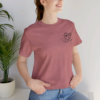 Healthcare heart - Unisex Jersey Short Sleeve Tee - Nurse