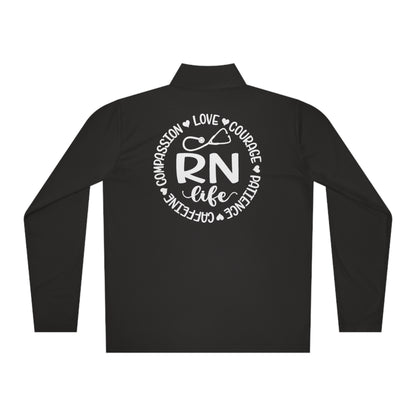 RN - Unisex Quarter-Zip Pullover - Nurse