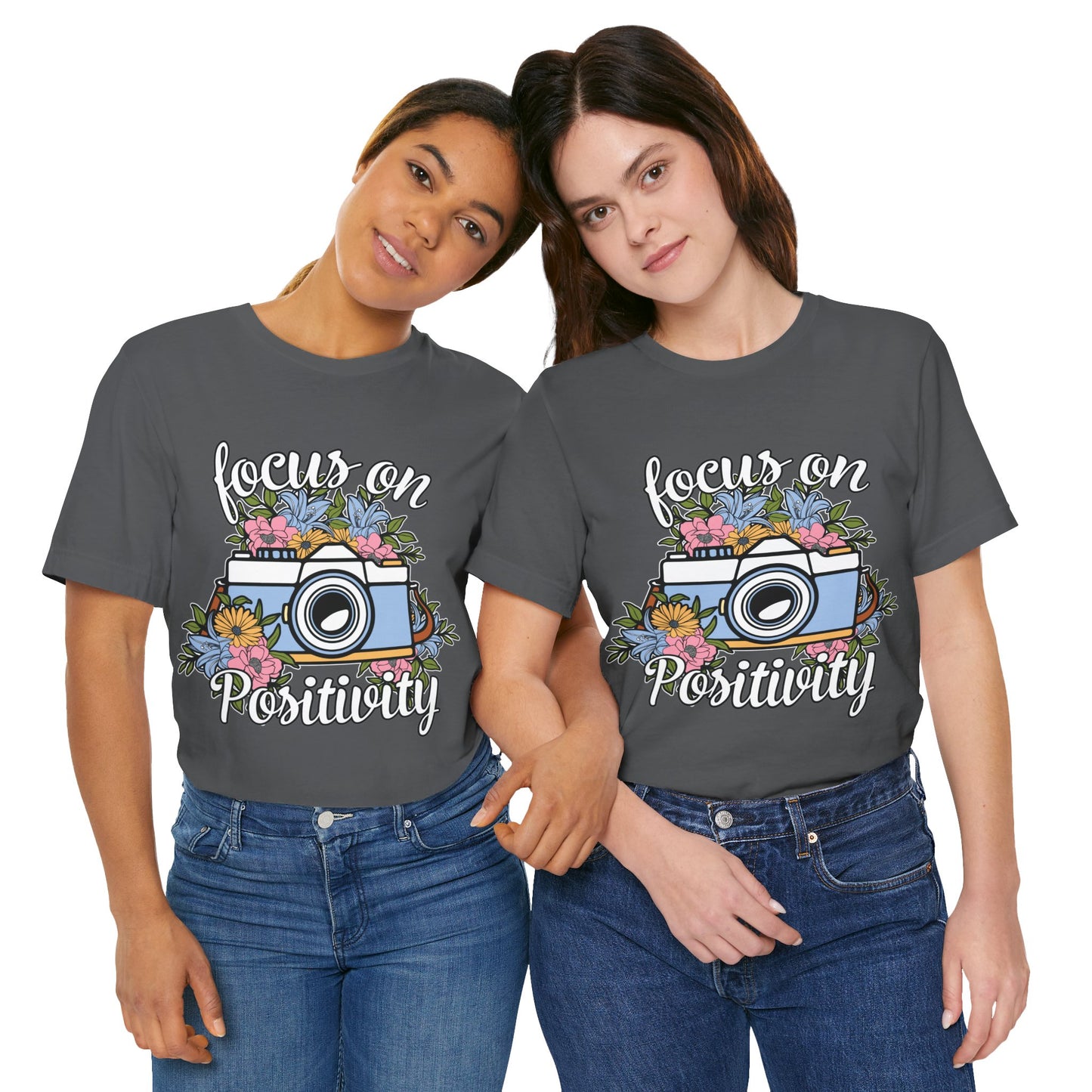 Focus on positivity - Camera  - Jersey Short Sleeve Tee | 3