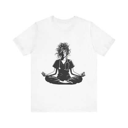 Nurse yoga pose - Unisex Jersey Short Sleeve Tee