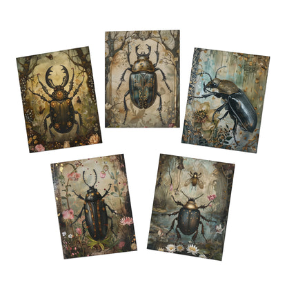 DP - Gothic Beetle - Multi-Design Greeting Cards (5-Pack) | 6