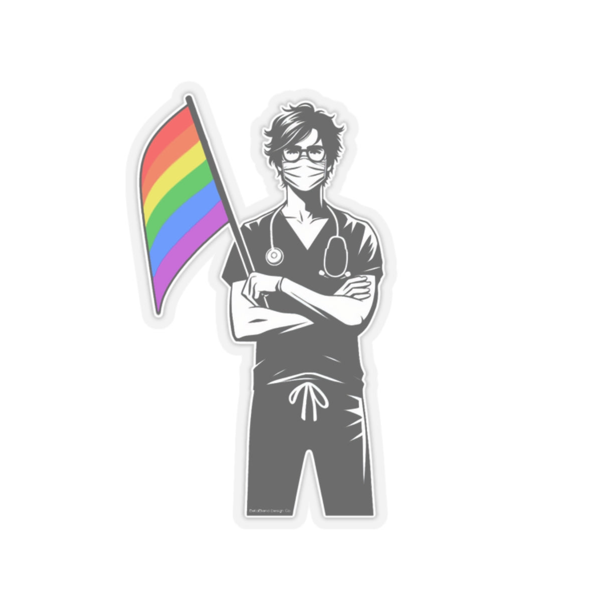 Medical Ally Pride Kiss-Cut Sticker