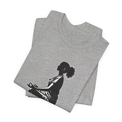 Add Your Name - Nurse yoga pose 4 - Unisex Jersey Short Sleeve Tee