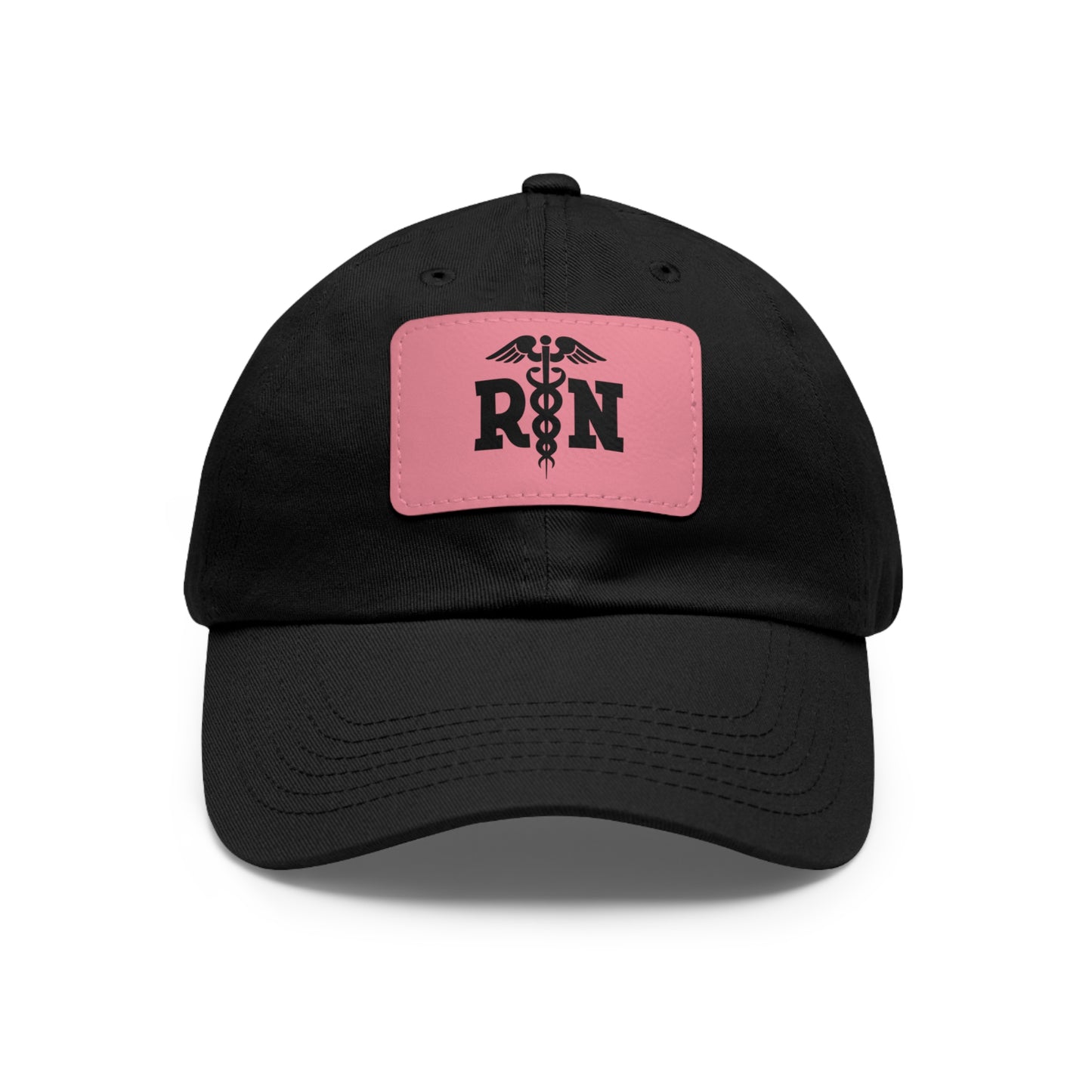 Nurse Hat with Leather Patch (Rectangle) - RN