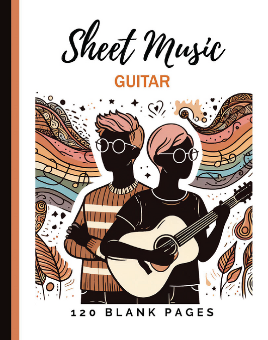 Sheet Music Notebook: Guitar