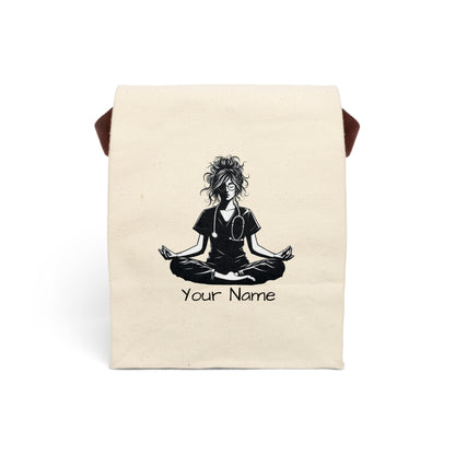 Add Your Name - Zen Nurse - Canvas Lunch Bag With Strap