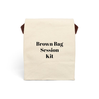 Canvas Lunch Bag With Strap - Brown Bag Session Kit