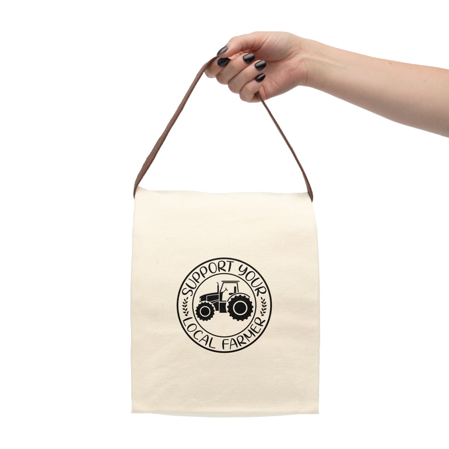 Canvas Lunch Bag With Strap - Local Farmer