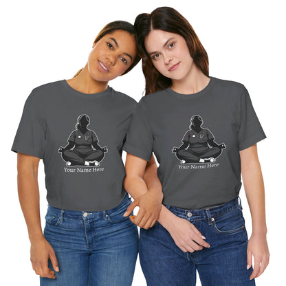 Add Your Name - Nurse yoga pose 3 - Unisex Jersey Short Sleeve Tee