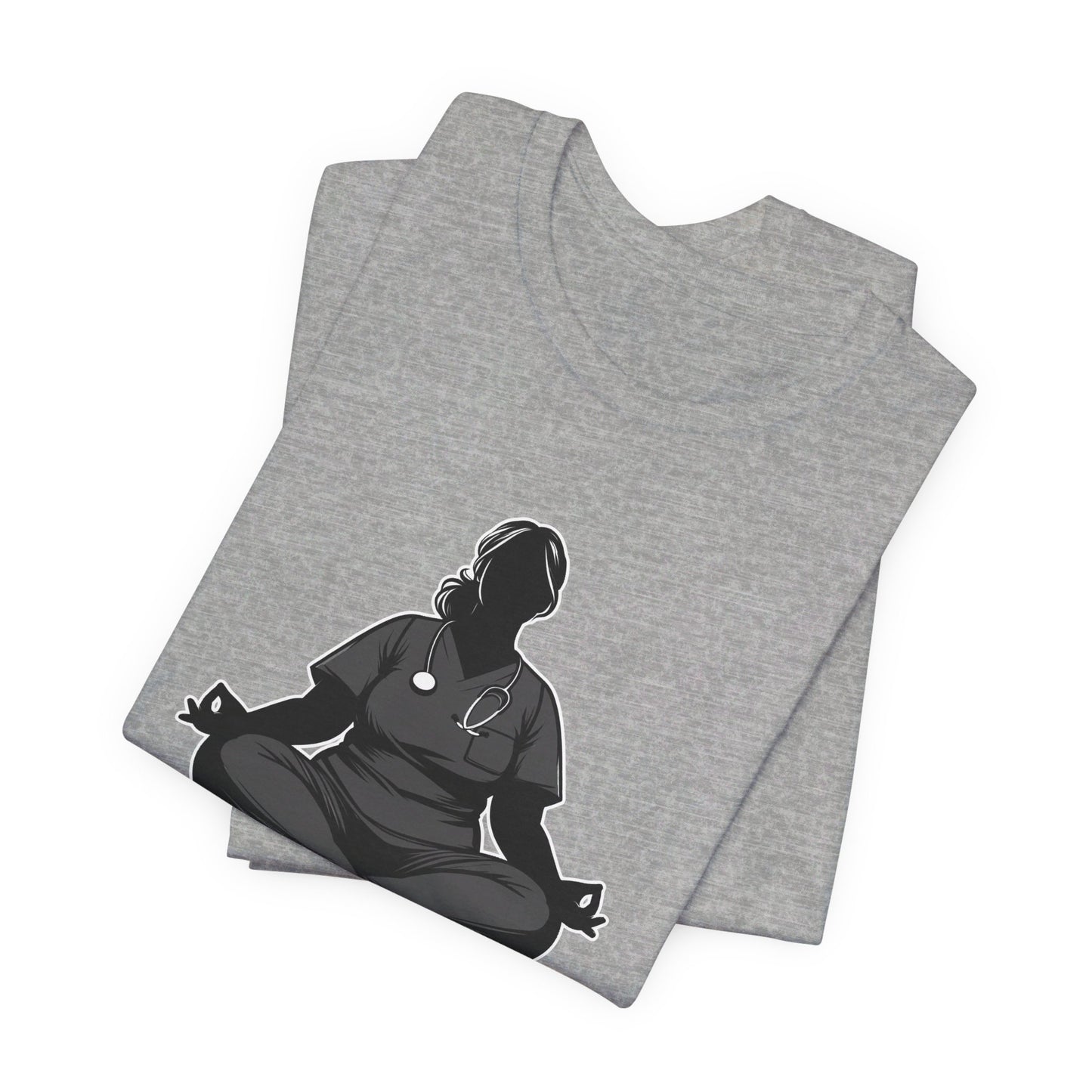 Add Your Name - Nurse yoga pose 3 - Unisex Jersey Short Sleeve Tee