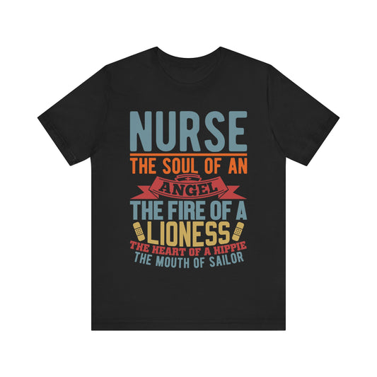 Nurse, the soul of an angel - Unisex Jersey Short Sleeve Tee