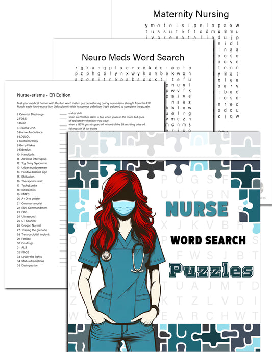 Nursing Student Puzzle Collection: Digital Download (free)