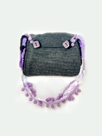 Purple/Black Crocheted Purse by local PNW artist BP Creations