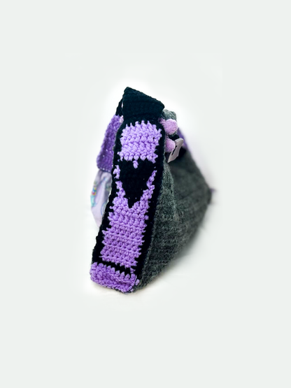 Purple/Black Crocheted Purse by local PNW artist BP Creations