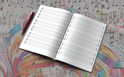 Sheet Music Notebook: Guitar