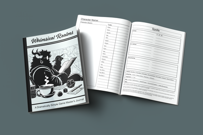 Whimsical Realms: A Dramatically Simple Game Master's Journal