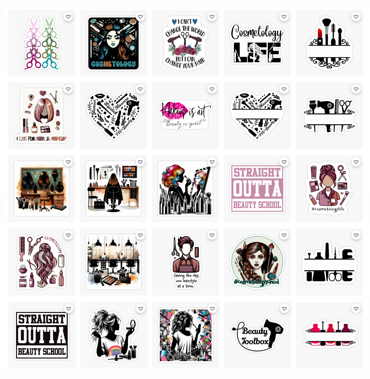 Cosmetology Stickers & Magnets (Redbubble Store)