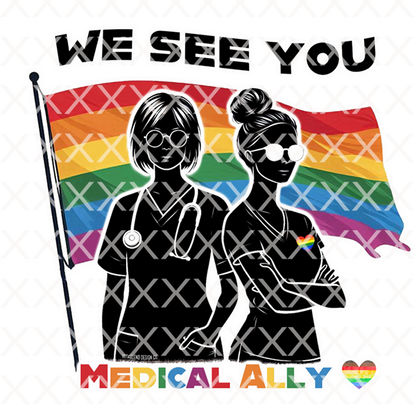 We See You - Medical Ally - Jersey Short Sleeve Tee